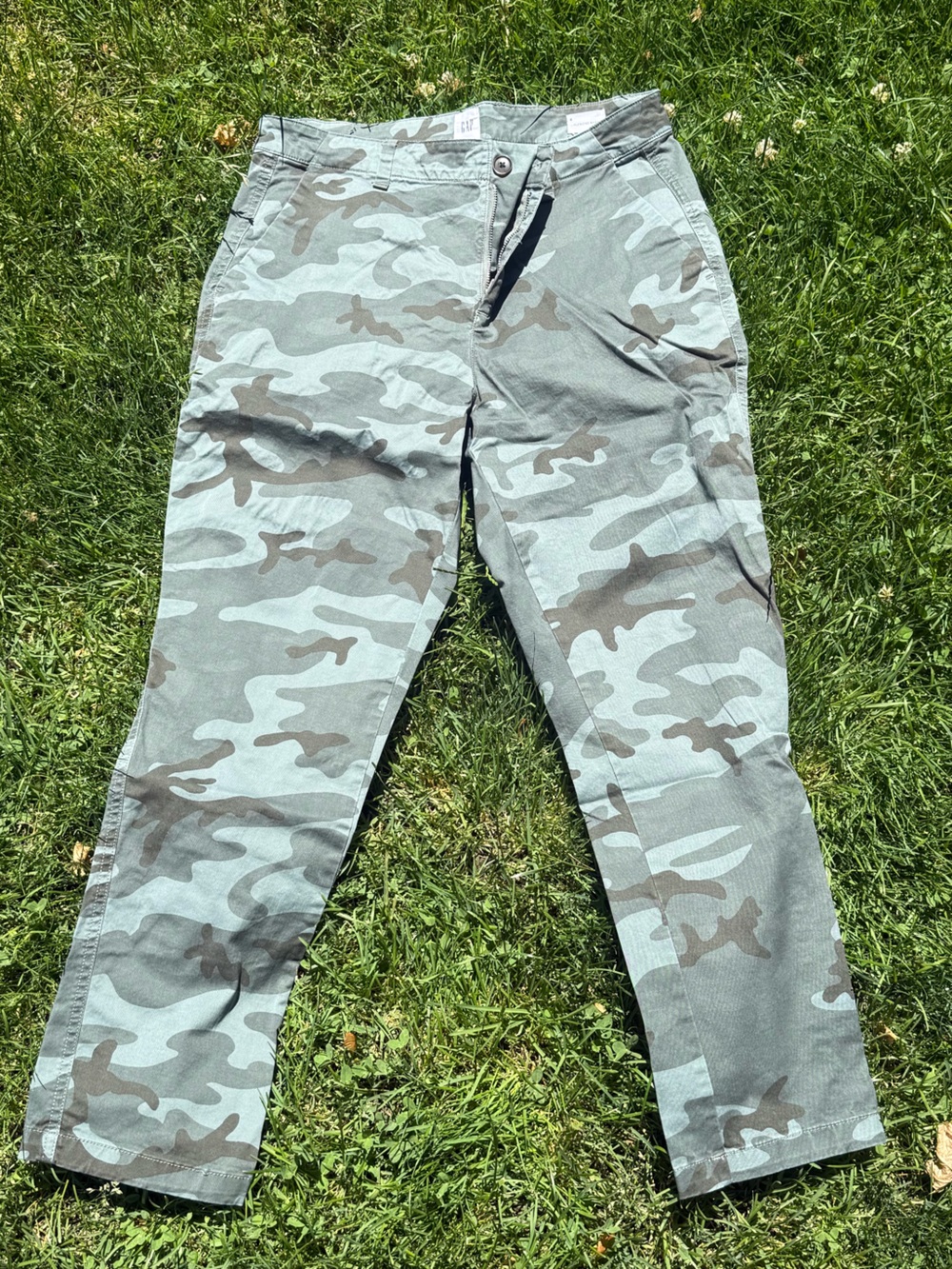 Gap Green Camo Ankle Pants